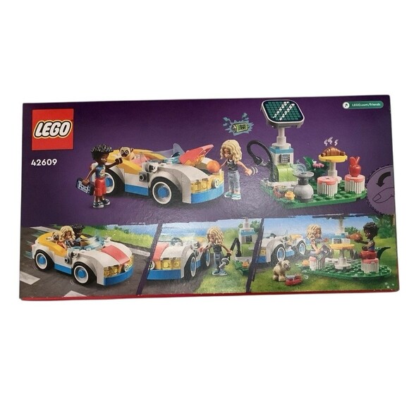 LEGO FRIENDS: Electric Car and Charger (42609) New Sealed Box 170 Pieces 6+ - Picture 2 of 3